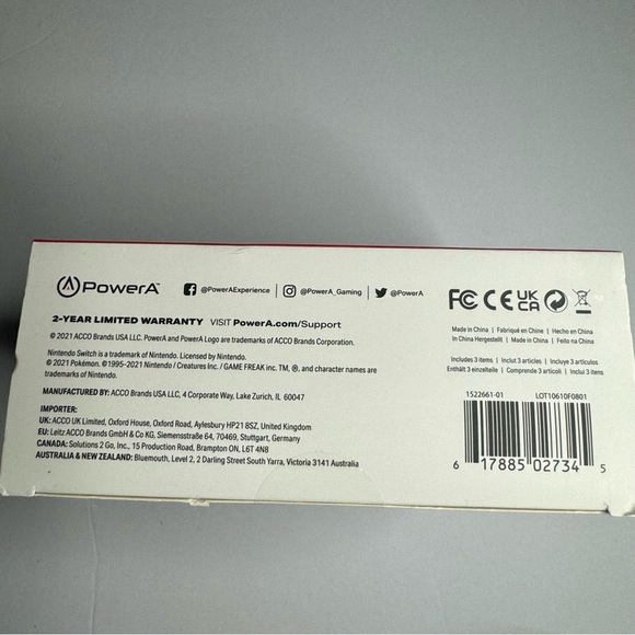 NEW PowerA Enhanced Wired Controller for Nintendo Switch - Pikachu Electric Type - Picture 8 of 8